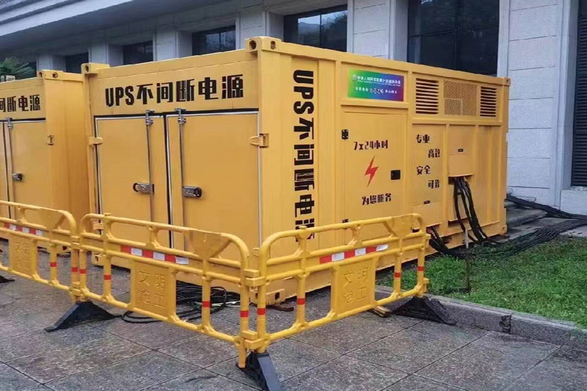 丰南发电机租赁施工现场